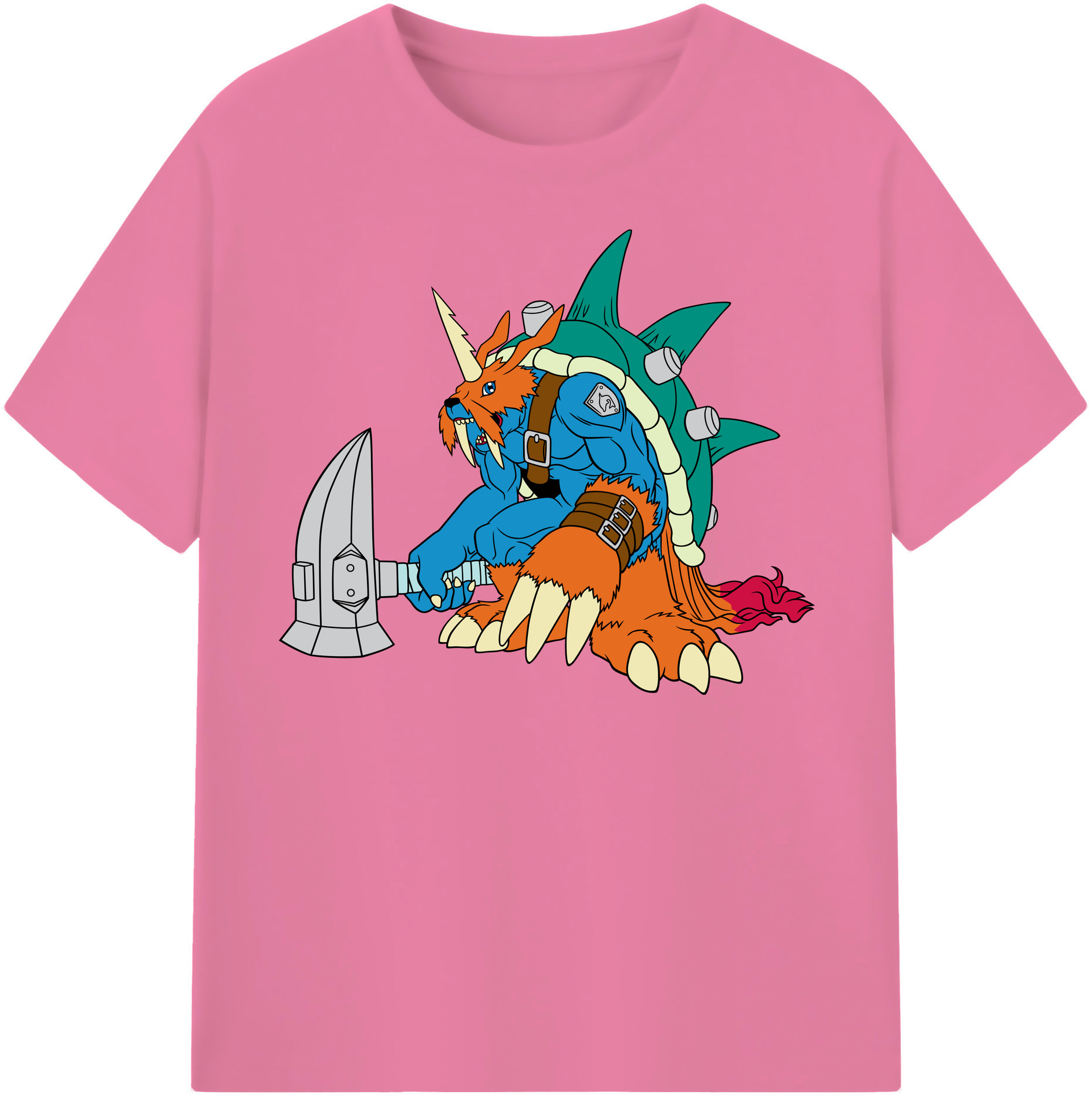 （画像用） Digimon デジタルモンスター/デジモン 綿100％半袖Tシャツ（フロントプリント）